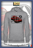 sweat capuche unisex Autobianchi A112 rouge av/ar