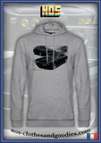 Sweat capuche unisex BMWE9 3.0CSI 2800 noire avant