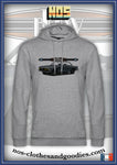 Sweat capuche unisex BMW E9 3.0 CS 1973 grise