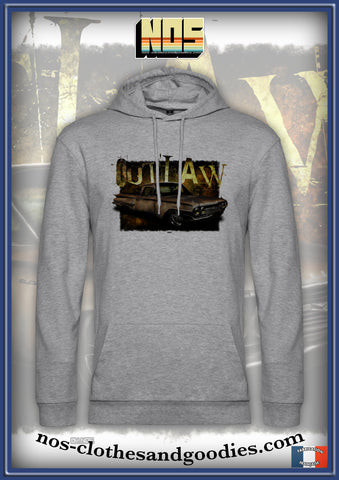Sweat shirt capuche unisex chevrolet el camino 1959 outlaw
