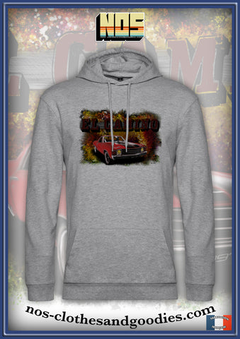 Sweat shirt capuche unisex chevrolet el camino 1972
