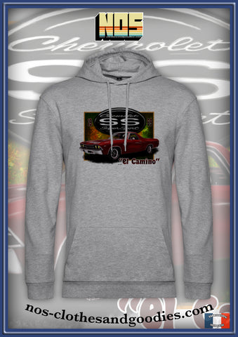 Sweat shirt capuche unisex chevrolet el camino SS 1969