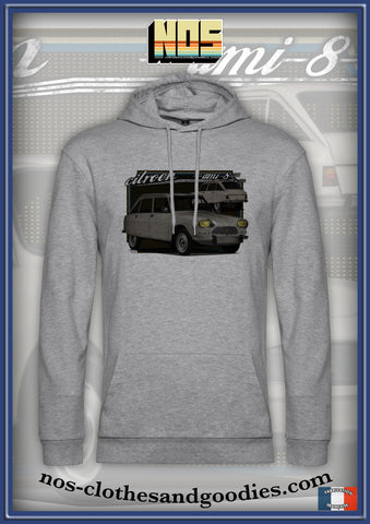 sweat capuche unisex Citroën Ami 8 beige av/ar 1974