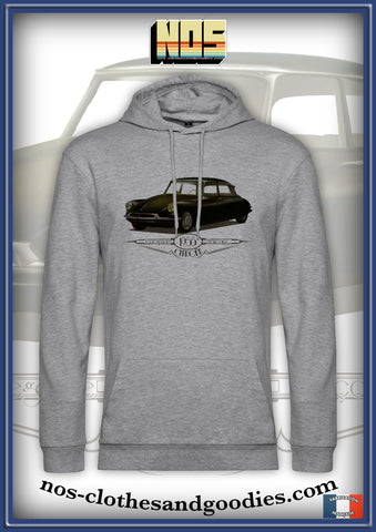 sweat capuche unisex Citroën DS 19 noire