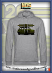 sweat capuche unisex Fiat 126 verte