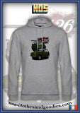 sweat capuche unisex Fiat 126 av/ar verte