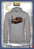 Sweat shirt capuche unisex Ford Fiesta MK1 phare rectangulaire