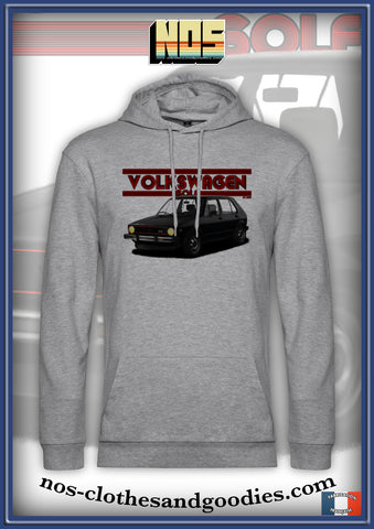 Sweat capuche unisex VW Golf GTI noire