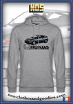 sweat capuche unisex HONDA CRX mk2 grise