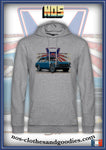 sweat capuche unisex HONDA S800 bleue