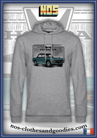 sweat capuche unisex HONDA S800 verte décapotable