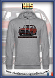 sweat capuche unisex HONDA civic MK1 rouge