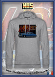 Sweat shirt capuche unisex Hudson Hornet bleue 1952