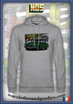 Sweat shirt capuche unisex Hudson Hornet verte 1951