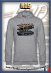 Sweat shirt capuche unisex Hudson Hornet bi-ton marron 1952