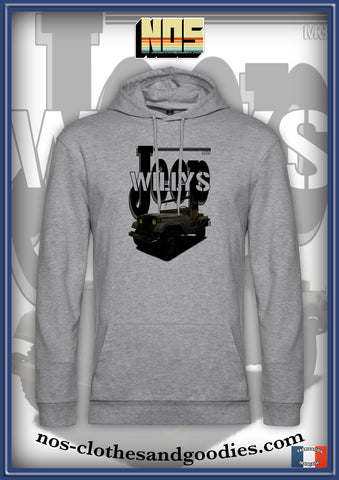 Sweat shirt capuche unisex Jeep Willys M38 1951