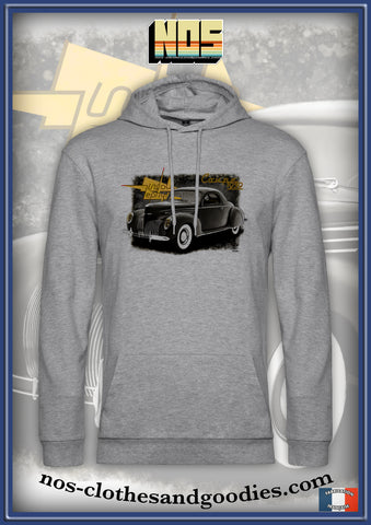 Sweat shirt capuche unisex lincoln zephir coupé 1939