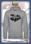 sweat capuche unisex Peugeot 205 GTI blanche