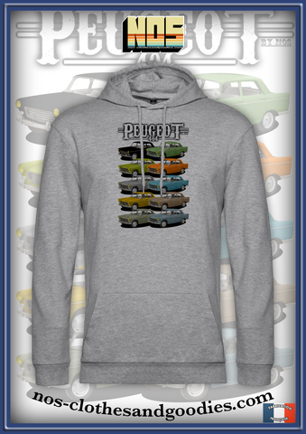 sweat capuche unisex Peugeot 404 multicolor