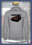 sweat capuche unisex Peugeot 504 coupé rouge 1983