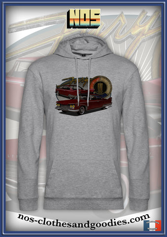 Sweat shirt capuche unisex Plymouth fury sport 1960 av/ar