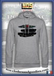 Sweat shirt capuche unisex Pontiac GTO découvrable noire
