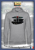 Sweat shirt capuche unisex Pontiac GTO découvrable noire