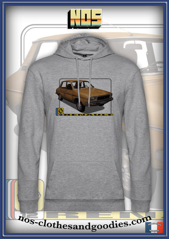 sweat capuche unisex Renault 12 marron 1977