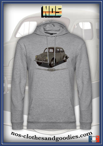 sweat capuche unisex Renault 4CV beige