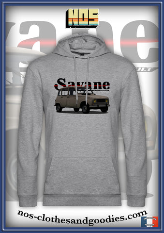 sweat capuche unisex Renault 4L Savane