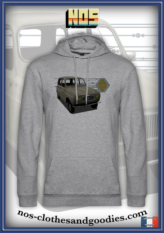 sweat capuche unisex Renault 4L beige 1962