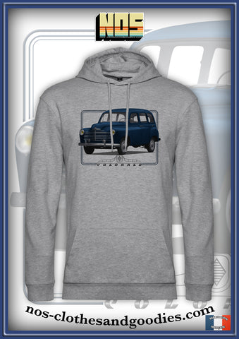 sweat capuche unisex Renault colorale prairie bleue