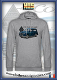 sweat capuche unisex Renault colorale bleue