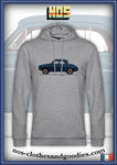 sweat capuche unisex Renault Dauphine 1961 profil