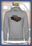 sweat capuche unisex Renault Dauphine ondine