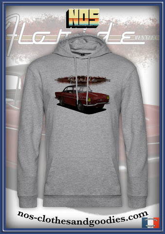 sweat capuche unisex Renault Floride rouge