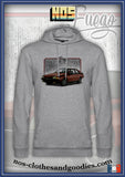 sweat capuche unisex Renault Fuego rouge 1984