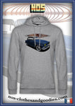 sweat capuche unisex Simca Aronde grand large bleu royal