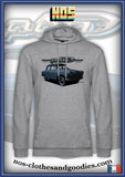 sweat capuche unisex Simca Aronde P60 bleue 1960