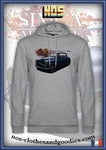 sweat capuche unisex Simca Aronde grand large bleu