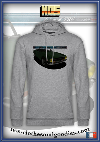 sweat capuche unisex Triumph TR6 verte