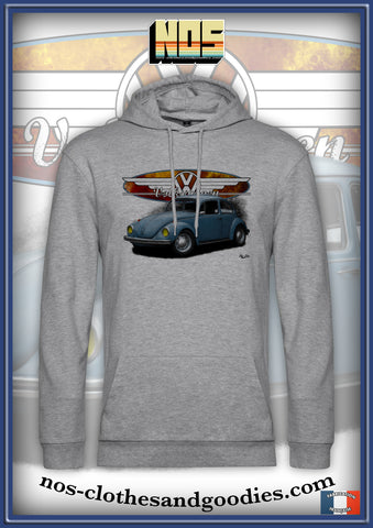 Sweat capuche unisex VW Cox 1302 bleue