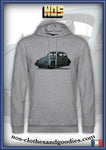 Sweat capuche unisex VW Cox bleue claire