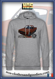 Sweat capuche unisex VW caddy orange blason