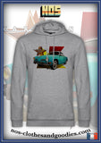 Sweat capuche unisex VW Karmann verte