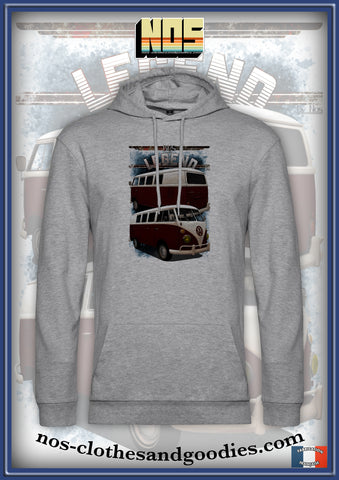 Sweat capuche unisex VW combi split 1965 av/ar