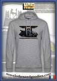 Sweat capuche unisex VW Cox cabriolet grise