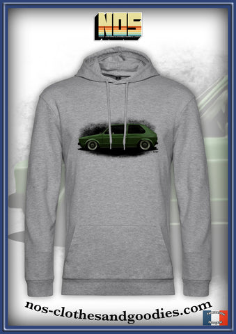 Sweat capuche unisex VW Golf GTI verte hoodride