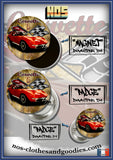 Badge /magnet/ porte clé décapsuleur Chevrolet corvette C3