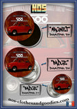 Badge / Magnet / porte clé décapsuleur Fiat 500 rouge